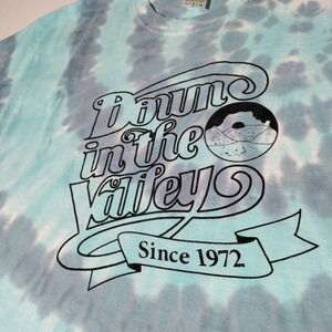 Down In The Valley Colortone‎ Blue Tie Dye T-Shirt Shirt Sleeve Sz L - Imperfect